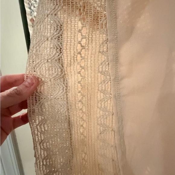 POL Lace-Up Beige Tank Top - Picture 2 of 6